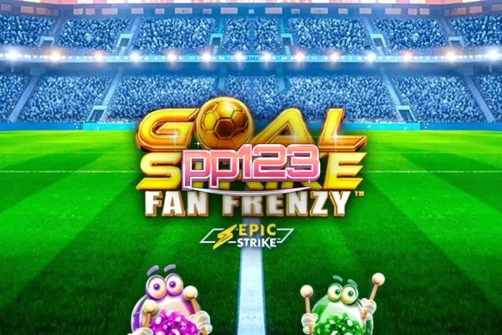 Tampilan visual stadion sepak bola dalam slot Goal Strike Fan Frenzy